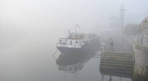 The sounds of ships passing in the morning caused a stir.